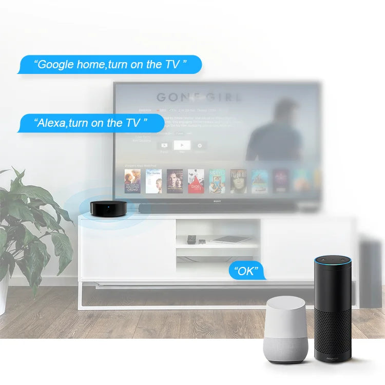 Wifi IR RF universal remote control smart wifi universal infrared RF433 RF315 APP Alexa Voice Control