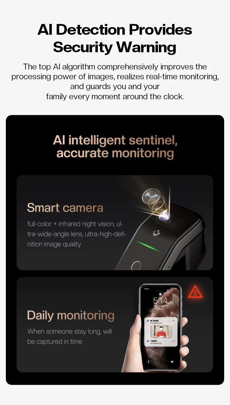 TENON A6 PRO Face lD/Palm Vein/Fingerprint/Password/Card/Mechanical Key/App