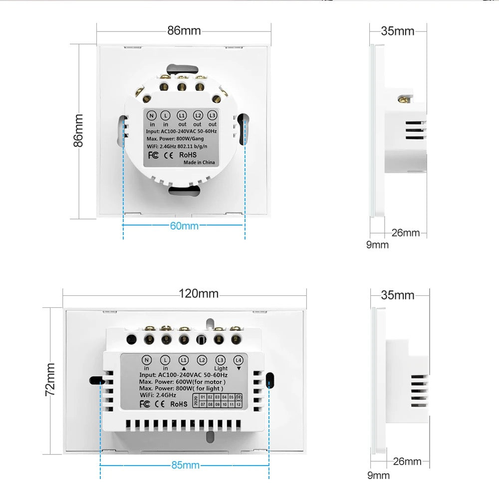 ZIGBEE/WIFI CURTAIN SWITCH