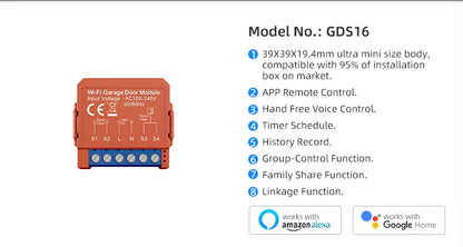 WIFI RF SMART GARAGE DOOR SWITCH MODULE