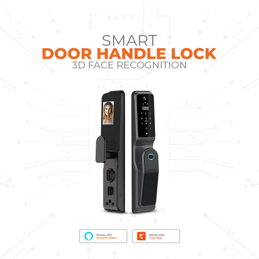 Smart Door Handle Lock 3D Face Recognition