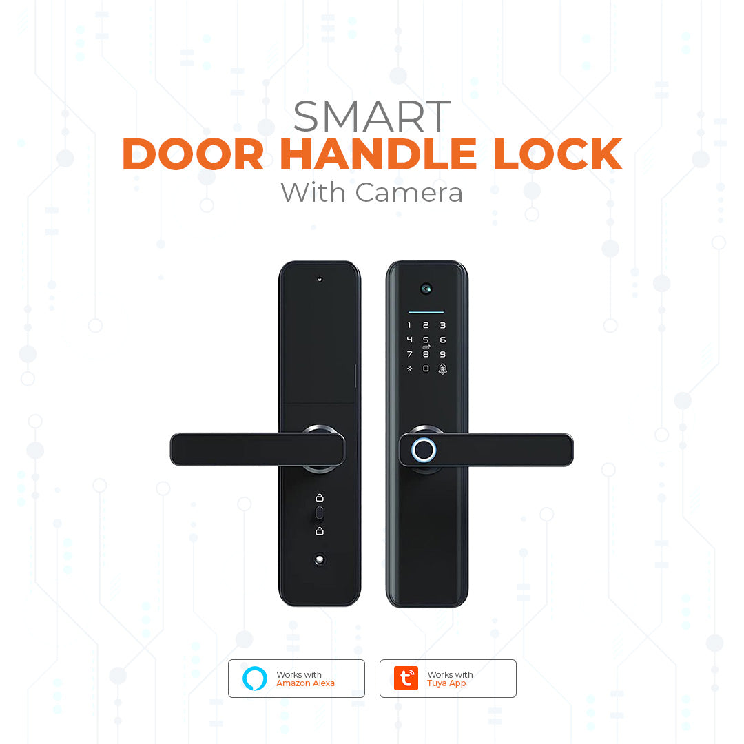 Smart Door Handle Lock with Camera