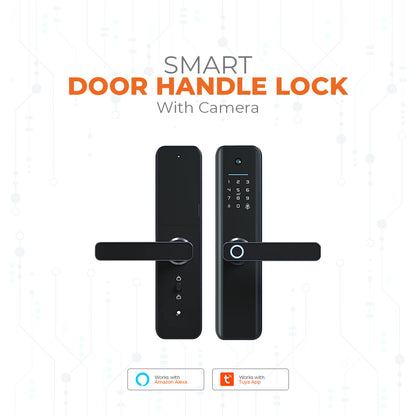 Smart Door Handle Lock with Camera