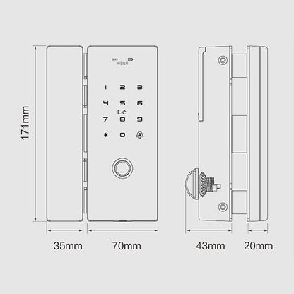 Smart Glass Door Lock