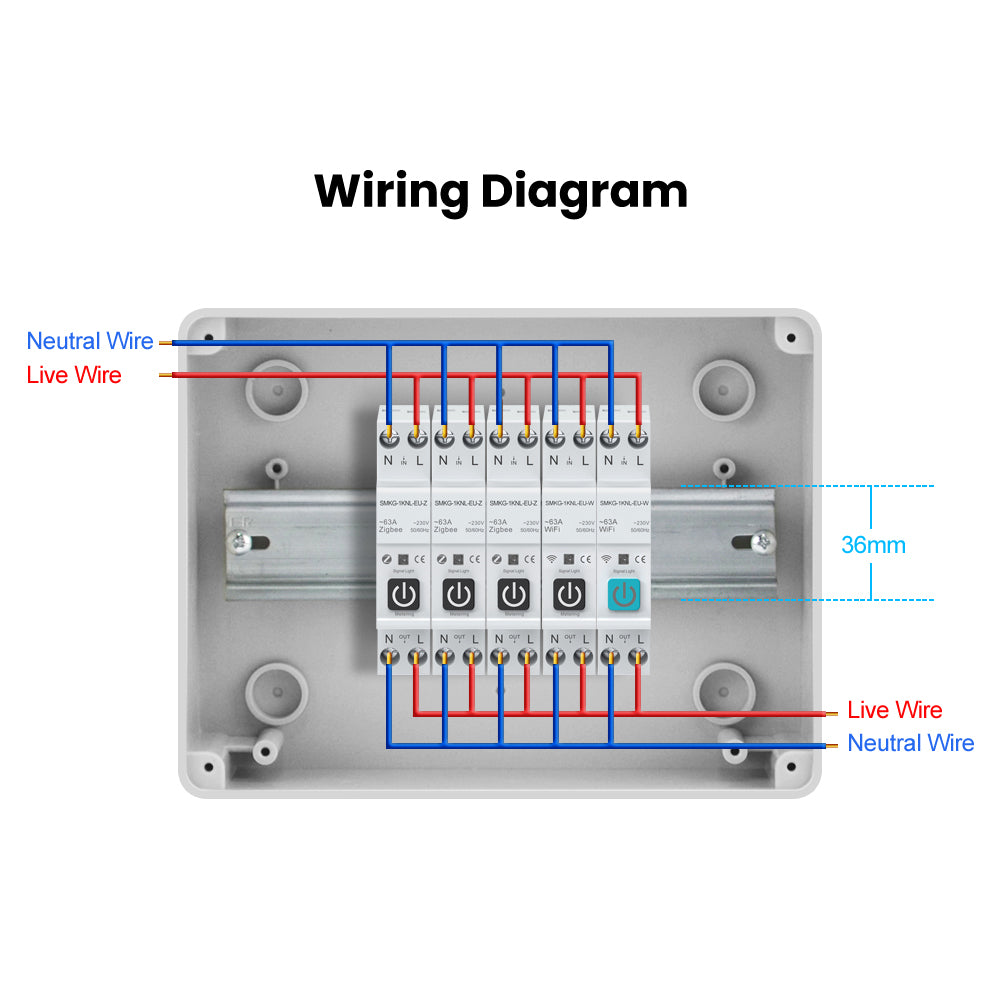 WIFI/Zigbee Cicuit Breaker 63A