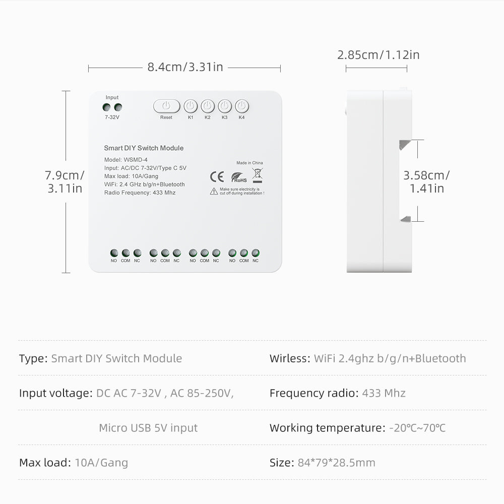 WIFI 4CHANNEL CIRCUIT BREAKER