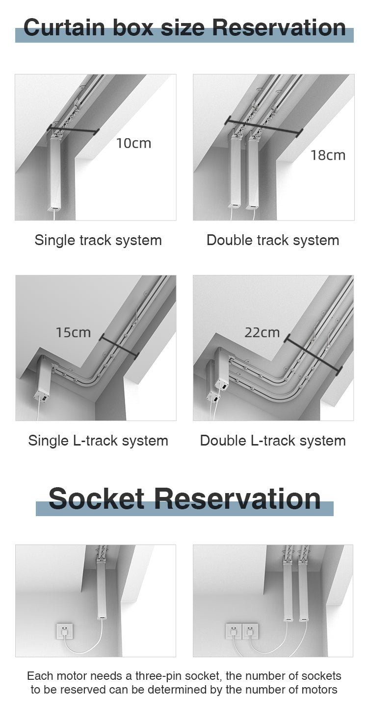 Smart Aluminum Curtain Motor Kit