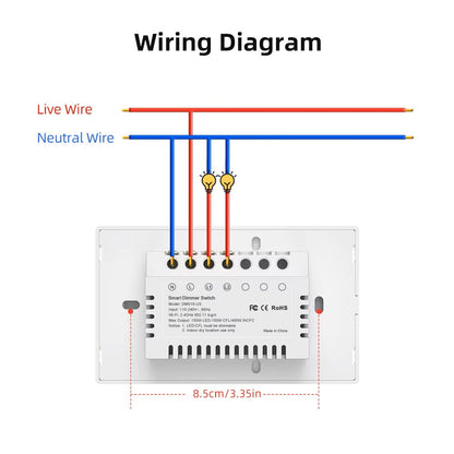 Zigbee/Wifi Smart Dimmer Light Switch