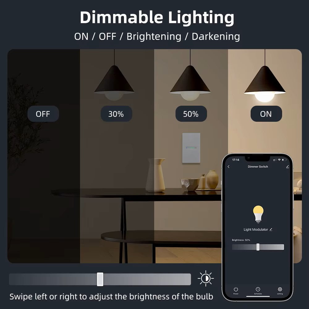 Zigbee/Wifi Smart Dimmer Light Switch