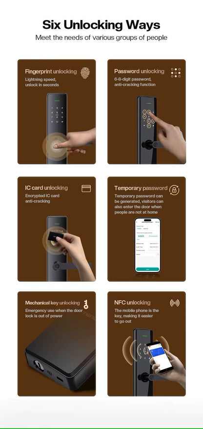 TENON T15 Digital Fingerprint Door Lock TTLock APP