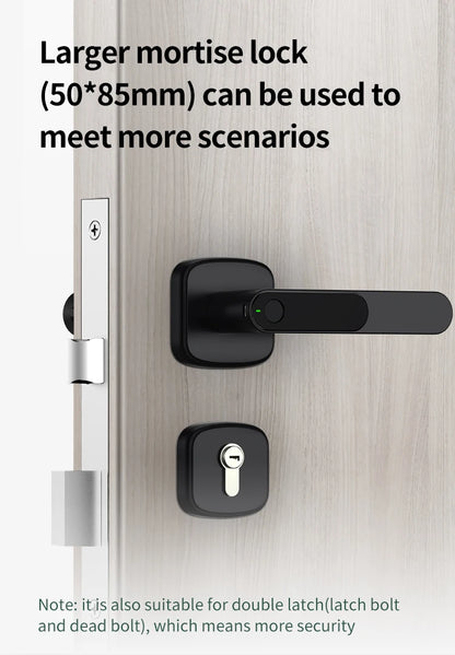 TENON K2 Smartlock Mini Fingerprint Lock Tuya Mobile App Blue-tooth Electronic Door Lock For Apartments