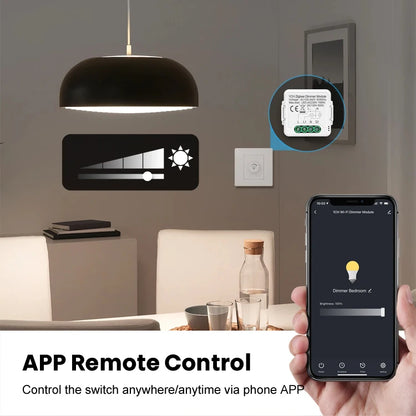 AVATTO Zigbee Dimmer Switch Module 1/2 Gang  Support 2 Way Control APP Control Alexa Voice Control
