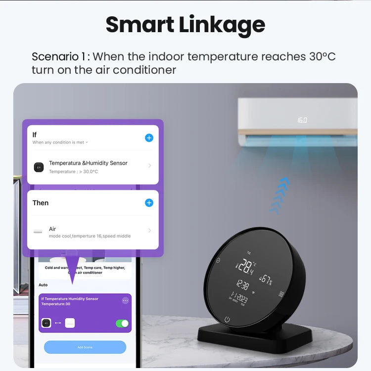 AVATTO Tuya Wireless Temperature Humidity Sensor