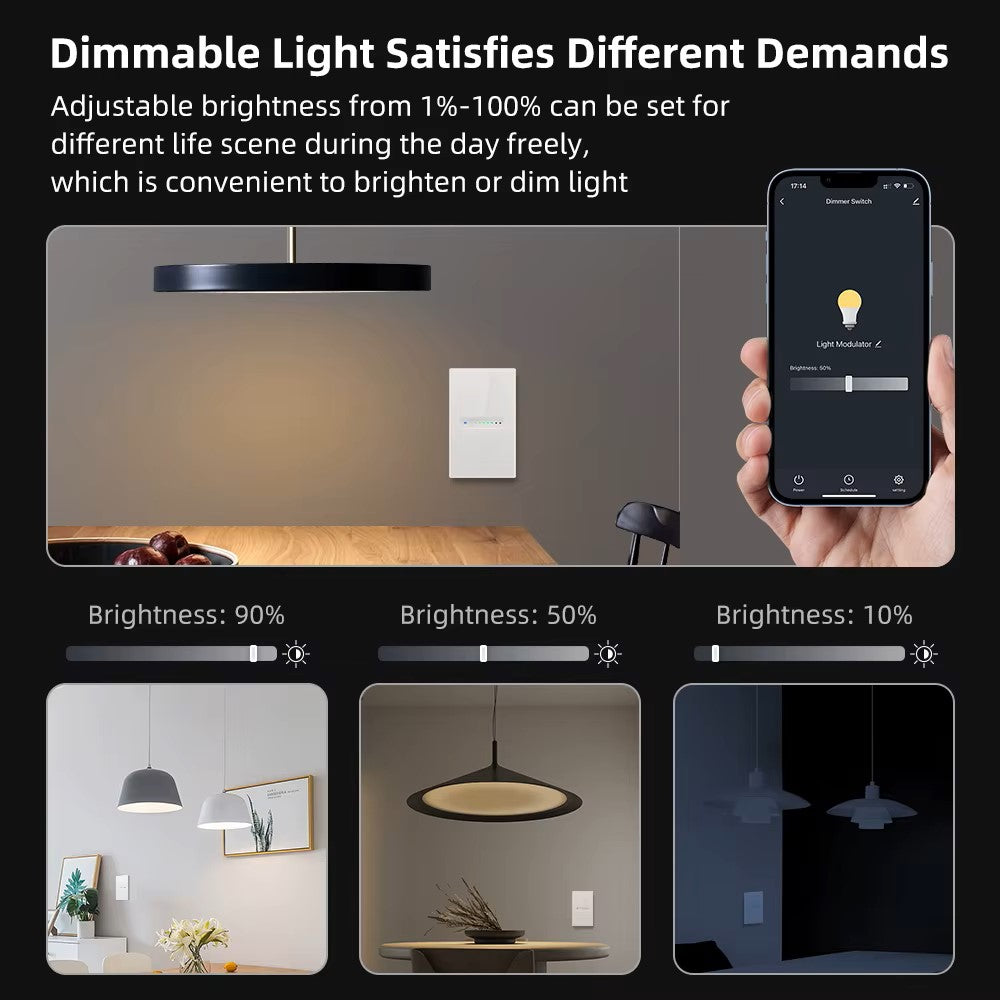 Zigbee/Wifi Smart Dimmer Light Switch