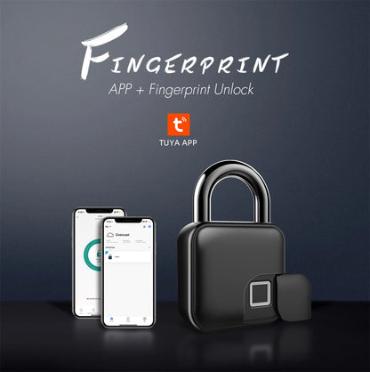 Smart Fingerprint Padlock IP65 Waterproof