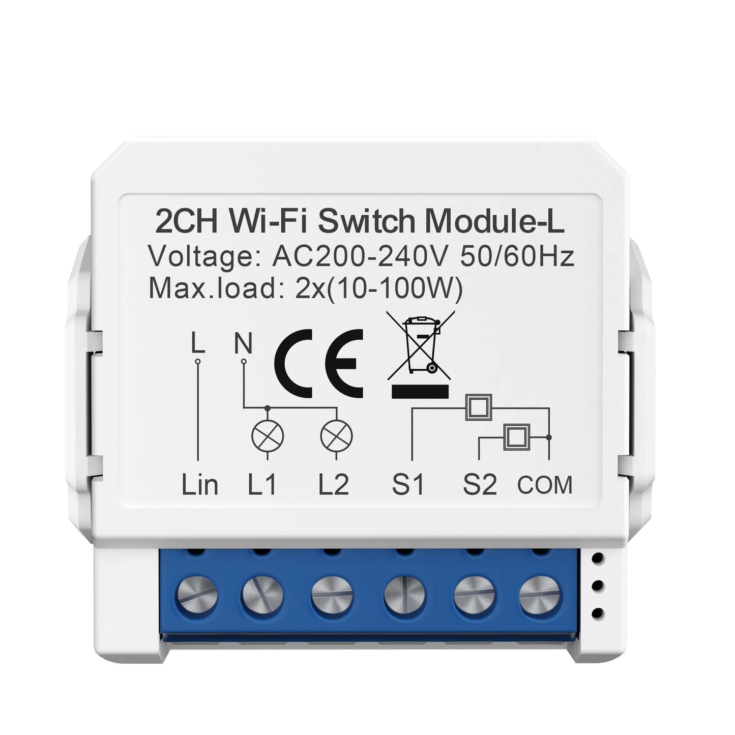 Avatto CE Rhos 10a Tuya Smart Switching Power Supply Module 1/2 Way Wifi Smart Relay WiFi Smart Switch Module No Neutral