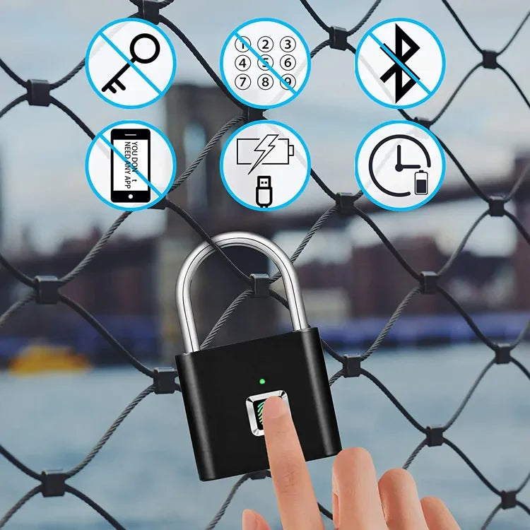 Smart Fingerprint Padlock Waterproof