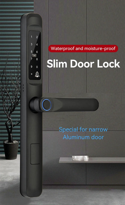 TENON K9 New Intelligent Electric Smart Fingerprint Door Handle Lock Waterproof Tuya Digital Keyless Password