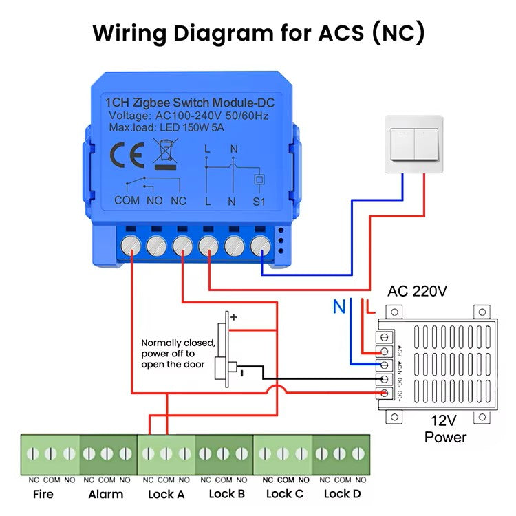 Zigbee/WIFI Smart DIY Switch Module DC