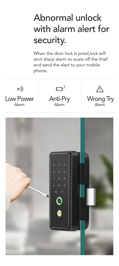Smart Glass Door Lock