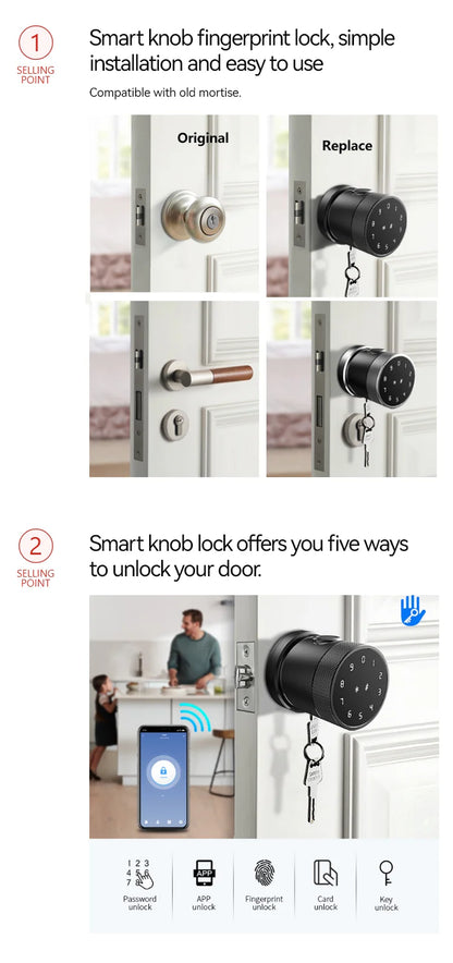 Smart Knob Door Lock