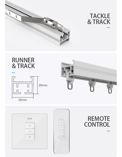 Smart Aluminum Curtain Motor Kit