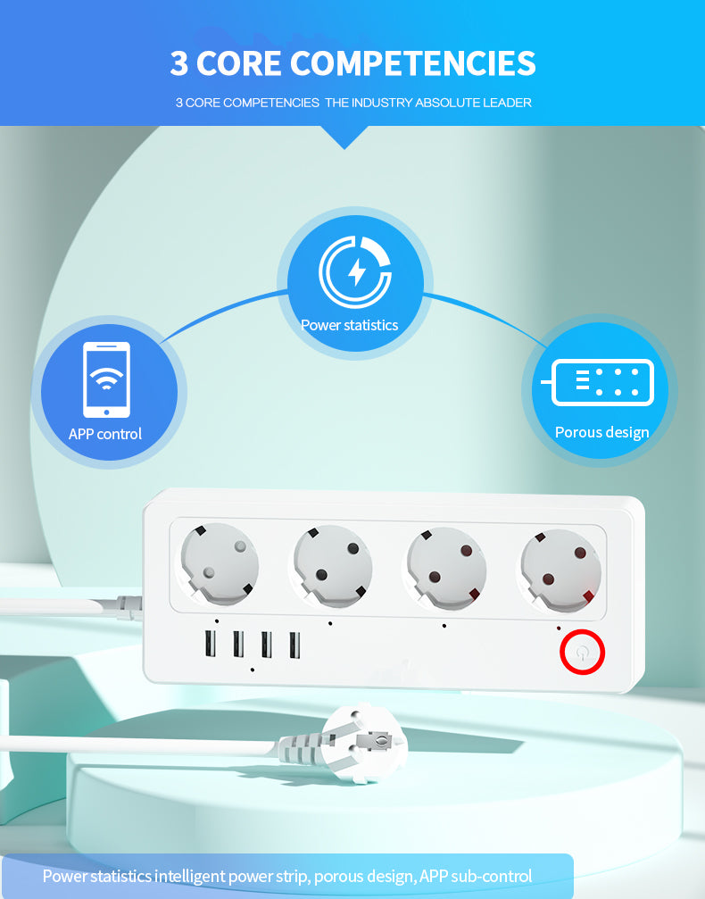 Smart Power Strip EU-16A with USB