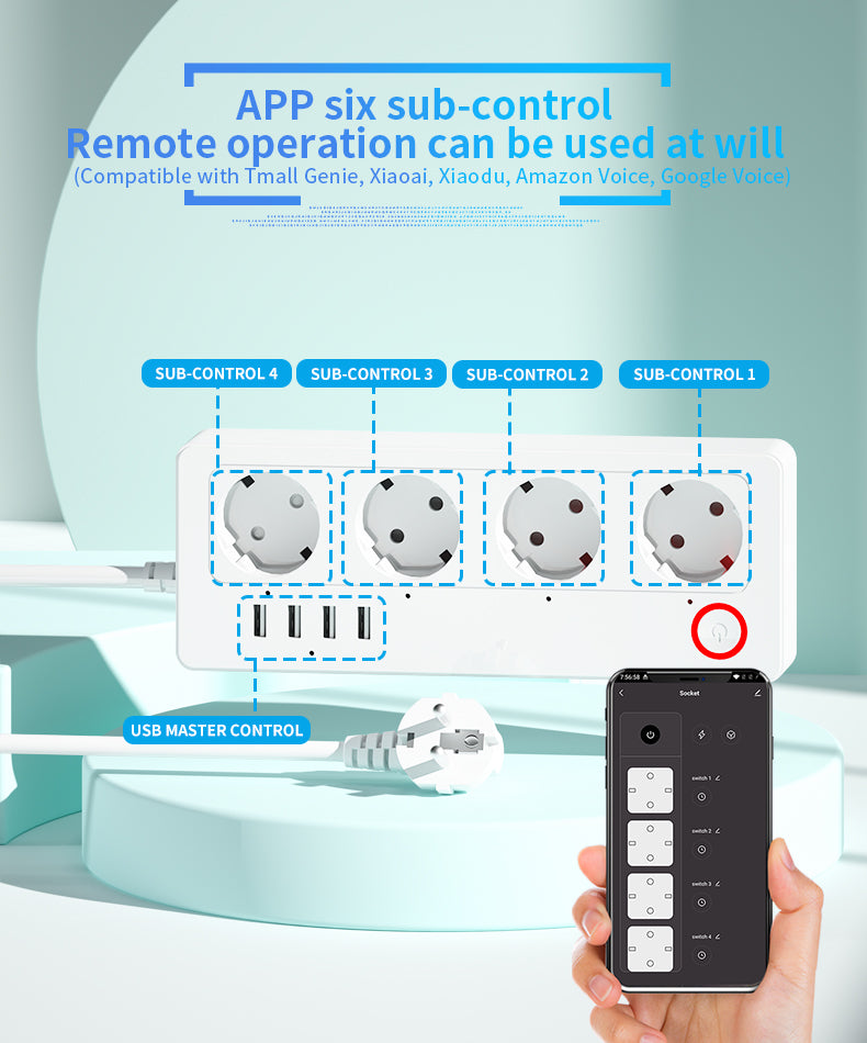 Smart Power Strip EU-16A with USB