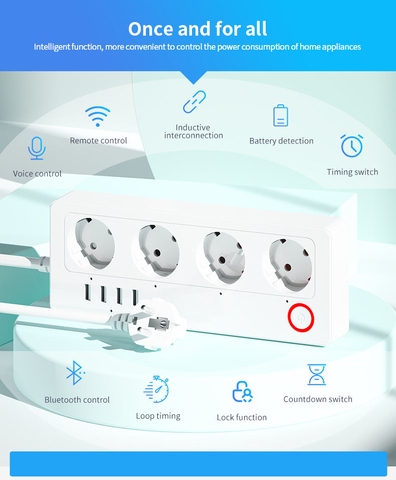 Smart Power Strip EU-16A with USB