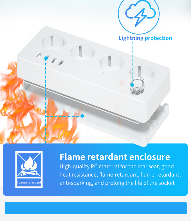 Smart Power Strip EU-16A with USB