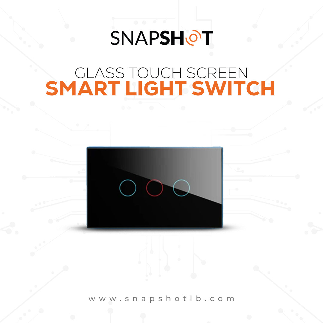 Zigbee Glass Touch Screen Smart Wall Light Switch Work With Alexa Goog ...